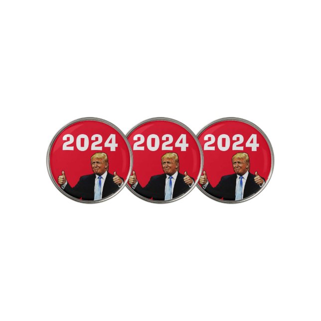 DONALD TRUMP 2024 GOLF BALL MARKERS (3 Up)