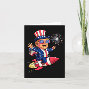 Donald Trump 2024 Happy 4th Of July Trump American Card
