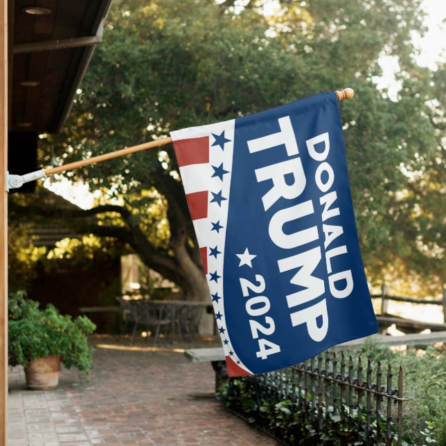 Donald Trump 2024 House Flag (In SItu)