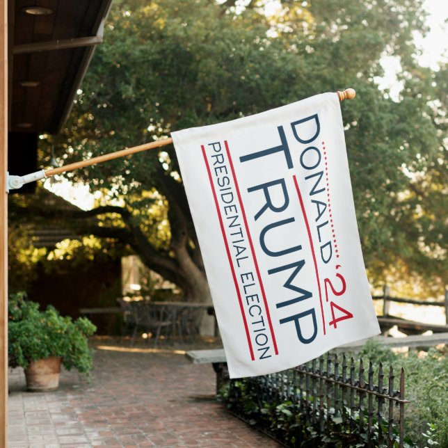 Donald Trump 2024 House Flag (In SItu)