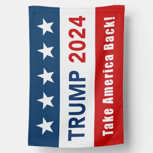 Donald Trump 2024 House Flag _ Red White  Blue