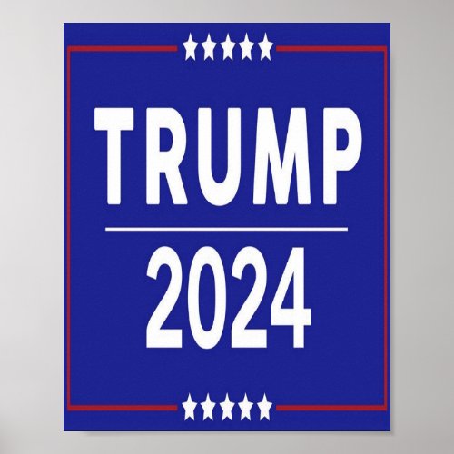 Donald Trump 2024 Make America Great Again Poster