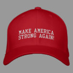Donald Trump 2024 Make America Strong Again Embroidered Baseball Cap