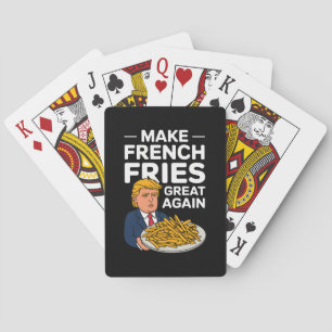 Donald Trump 2024 Make French Fry Great Again Poker Cards