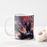 Donald Trump 2024 Military Hero Pro-Trump Funny AI Coffee Mug
