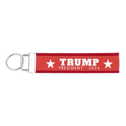 Donald Trump 2024 _ modern stars and red Wrist Keychain