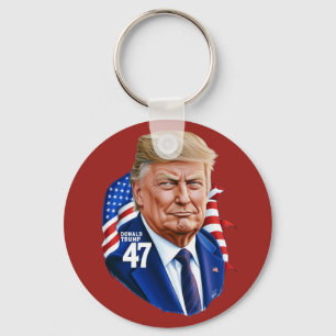 Donald Trump 2024 Presidential 47 Winner Keychain