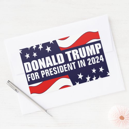 Donald Trump 2024 Rectangular Sticker