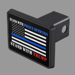 Donald Trump 2024 Stand with Police Officers Hitch Cover