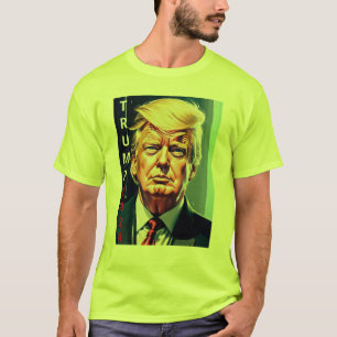DONALD TRUMP 2024 T-SHIRT - SAFETY GREEN