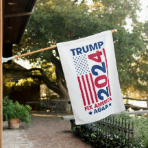 Donald Trump 2024 Take America Back Car Flag