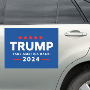 Donald Trump 2024 Take America Back  Car Magnet