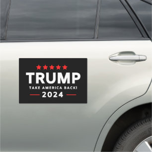Donald Trump 2024 Take America Back Car Magnet
