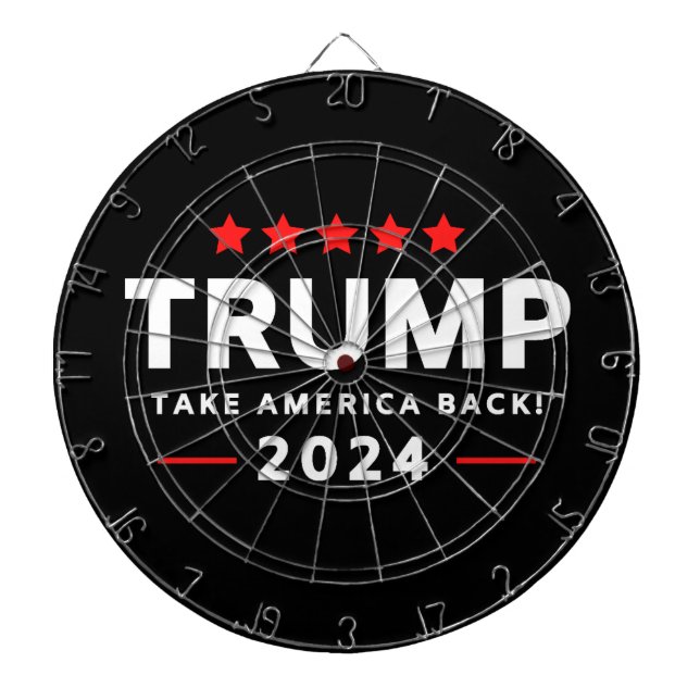 Donald Trump 2024 Take America Back  Dart Board (Front)