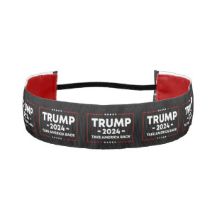 Donald Trump 2024 Take America Back Election Athletic Headband