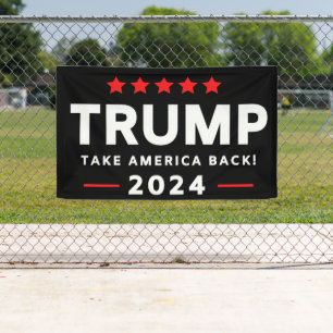 Donald Trump 2024 Take America Back Election Banner