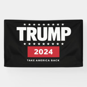 Donald Trump 2024 Take America Back Election Banner