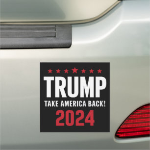 Donald Trump 2024 Take America Back Election Car Magnet