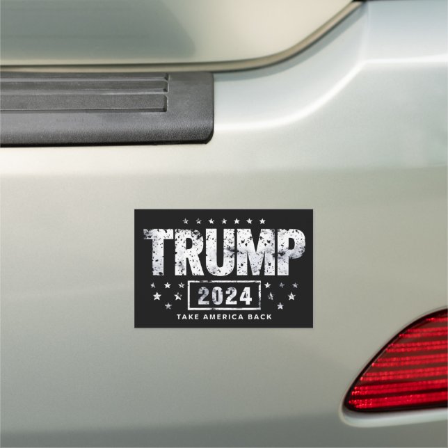 Donald Trump 2024 Take America Back Election  Car Magnet (In Situ)