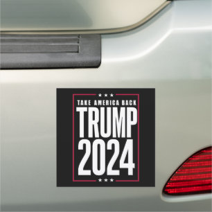 Donald Trump 2024 Take America Back Election Car Magnet