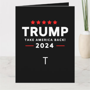 Donald Trump 2024 Take America Back Election  Card