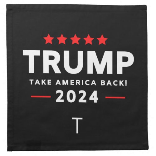 Donald Trump 2024 Take America Back Election  Cloth Napkin