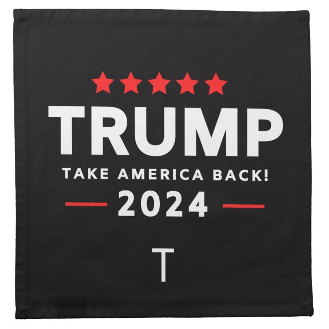 Donald Trump 2024 Take America Back Election  Cloth Napkin (Front)