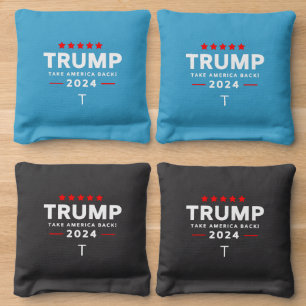 Donald Trump 2024 Take America Back Election Cornhole Bags