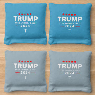 Donald Trump 2024 Take America Back Election Cornhole Bags