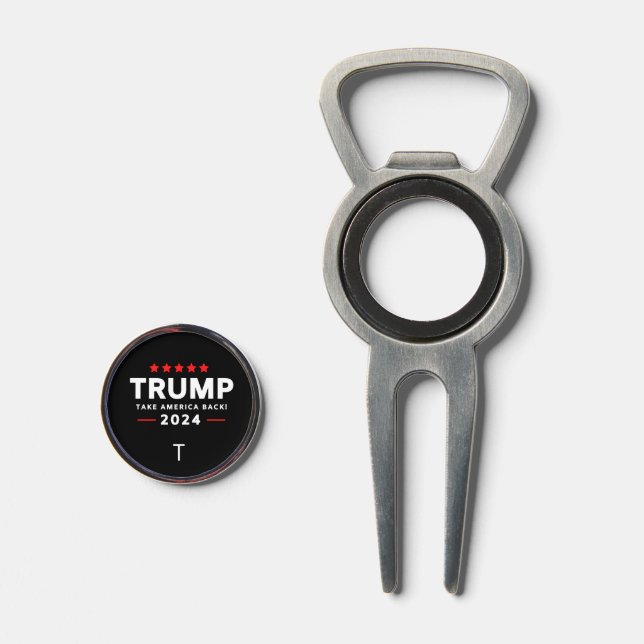 Donald Trump 2024 Take America Back Election  Divot Tool (Front (Open))