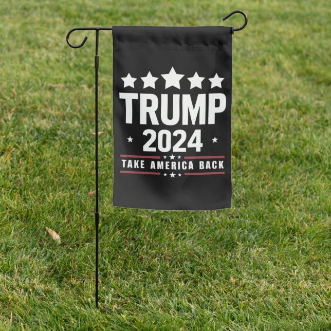 Donald Trump 2024 Take America Back Election  Garden Flag (In SItu)
