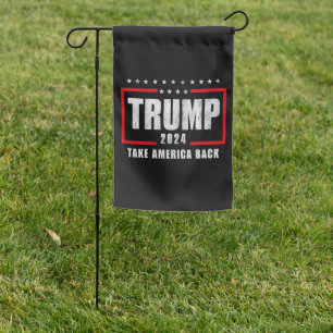Donald Trump 2024 Take America Back Election Garden Flag