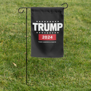 Donald Trump 2024 Take America Back Election  Garden Flag