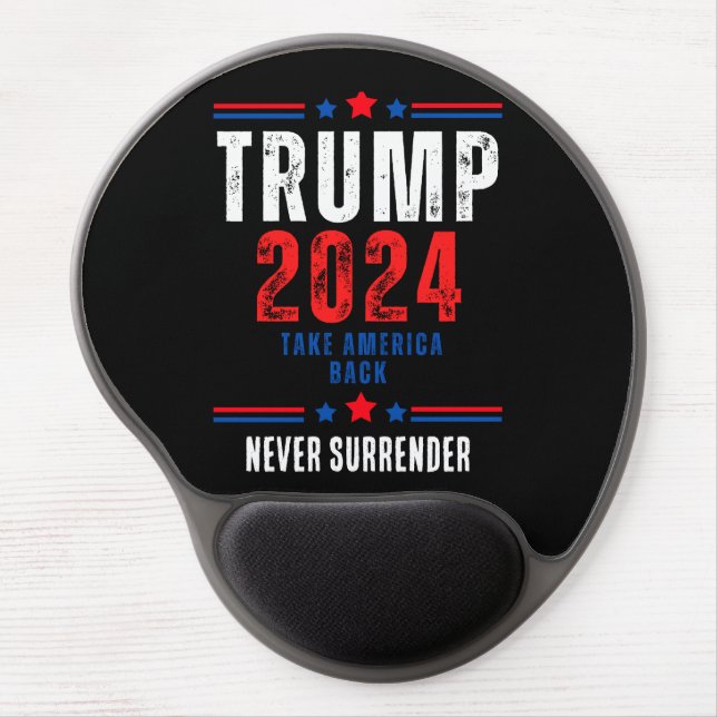 Donald Trump 2024 Take America Back Election  Gel Mouse Pad (Front)