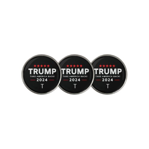 Donald Trump 2024 Take America Back Election  Golf Ball Marker