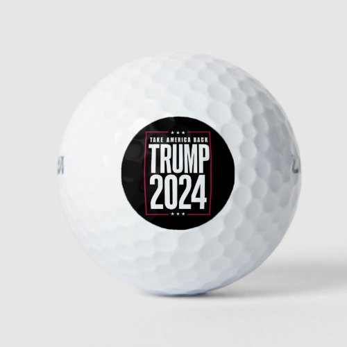 Donald Trump 2024 Take America Back Election Golf Balls