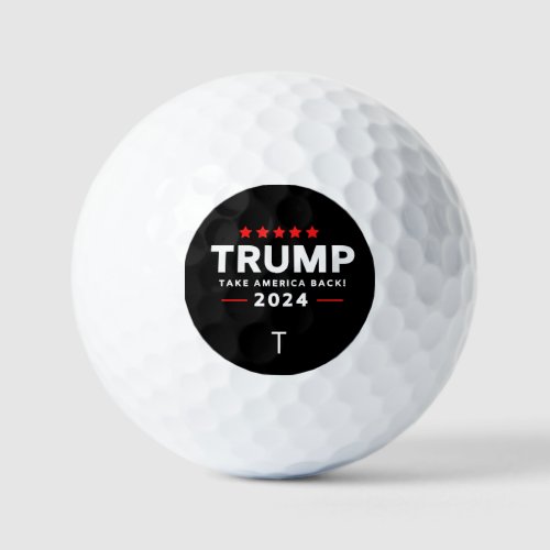 Donald Trump 2024 Take America Back Election  Golf Balls