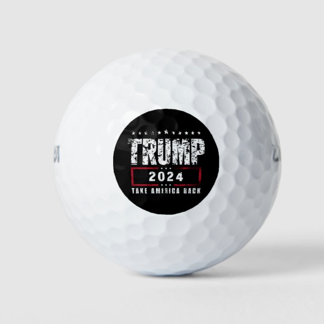 Donald Trump 2024 Take America Back Election  Golf Balls (Front)