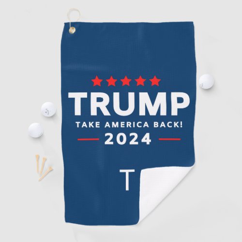 Donald Trump 2024 Take America Back Election  Golf Towel