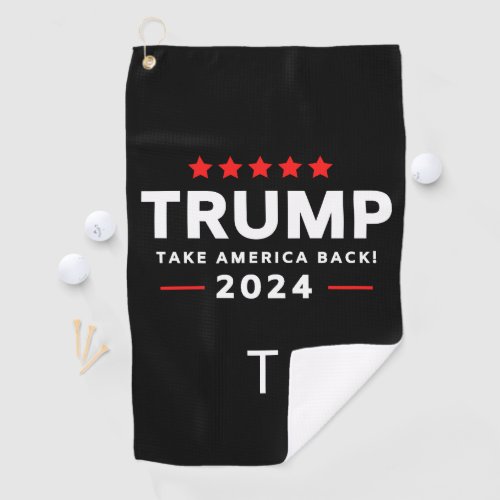 Donald Trump 2024 Take America Back Election  Golf Towel