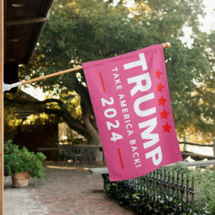 Donald Trump 2024 Take America Back Election House Flag