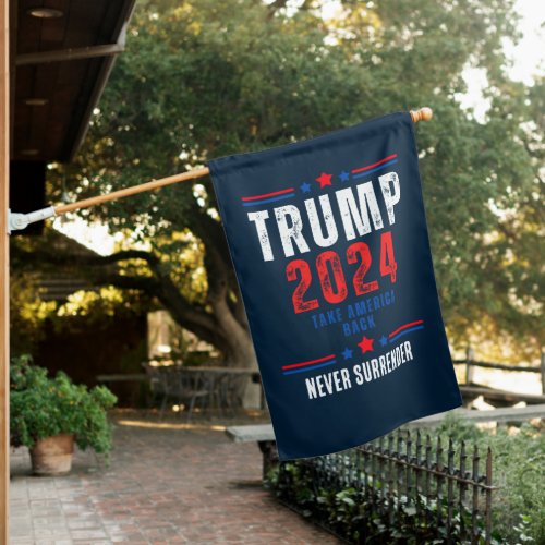 Donald Trump 2024 Take America Back Election  House Flag