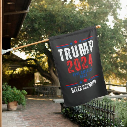 Donald Trump 2024 Take America Back Election  House Flag