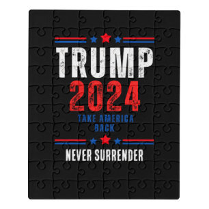 Donald Trump 2024 Take America Back Election Jigsaw Puzzle