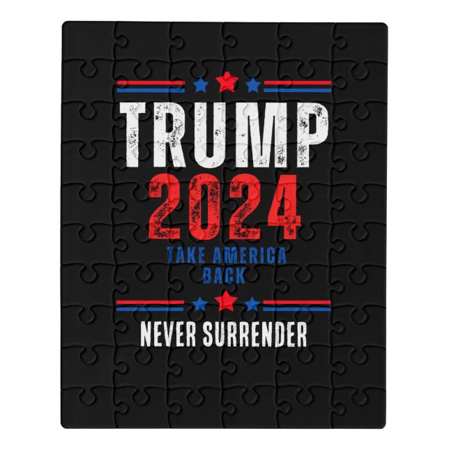 Donald Trump 2024 Take America Back Election  Jigsaw Puzzle (Puzzle Vertical)