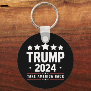 Donald Trump 2024 Take America Back Election  Keychain