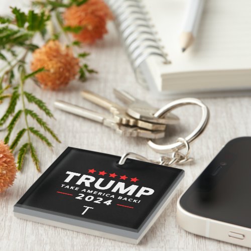 Donald Trump 2024 Take America Back Election  Keychain