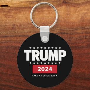 Donald Trump 2024 Take America Back Election  Keychain