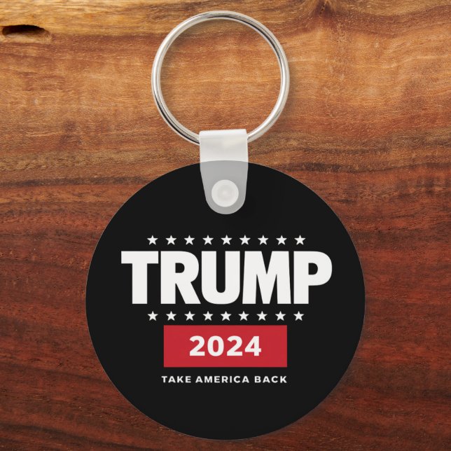 Donald Trump 2024 Take America Back Election  Keychain (Front)