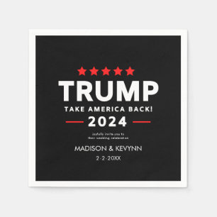 Donald Trump 2024 Take America Back Election  Napkins